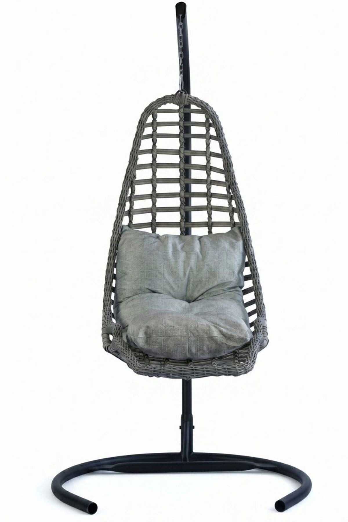 Relax Rattan Tek Kişilik Ayak Uzatmalı Balkon Bahçe Salıncağı