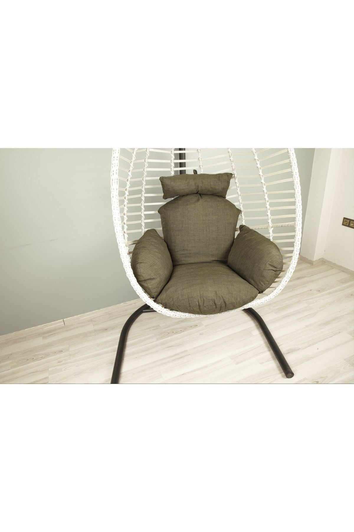 Capri Rattan Tek Kişilik Bahçe Salıncağı Bahçe Mobilyası Balkon Salıncağı