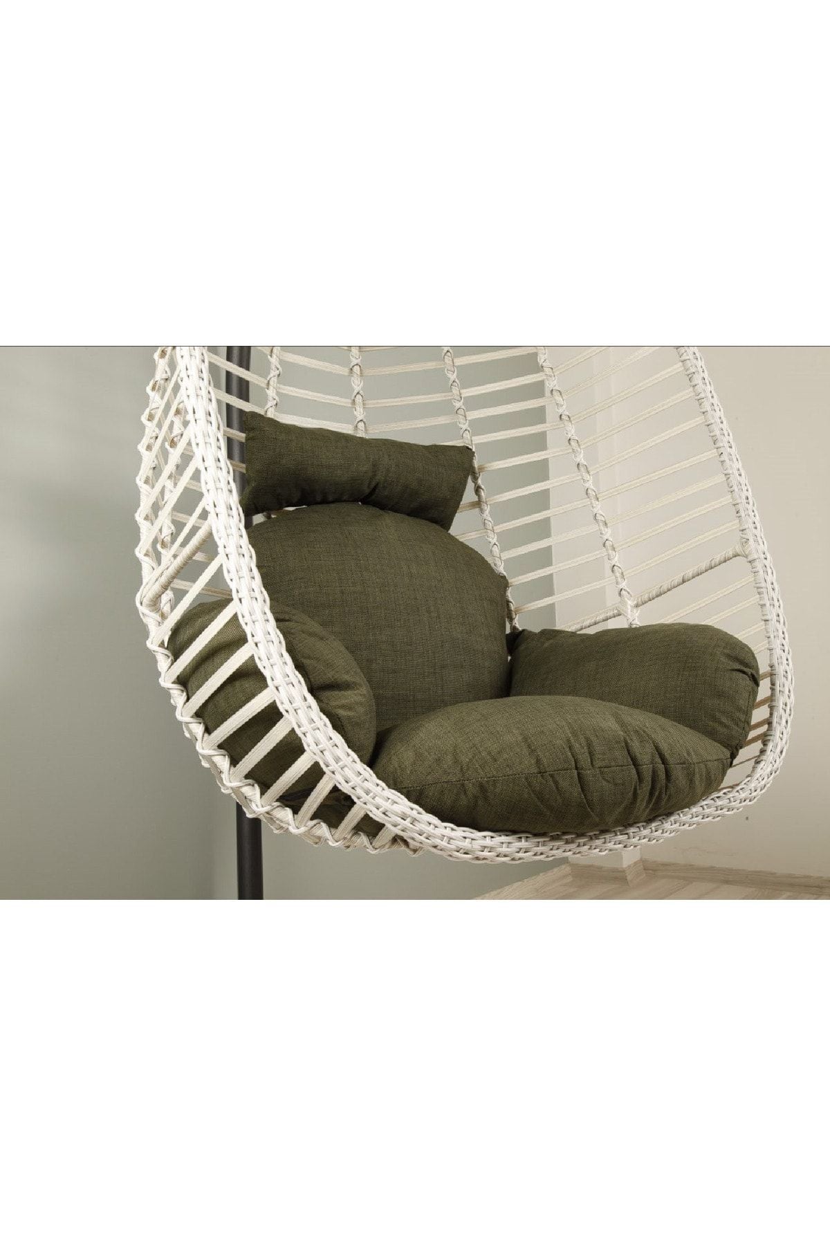 Capri Rattan Tek Kişilik Bahçe Salıncağı Bahçe Mobilyası Balkon Salıncağı