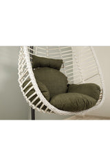Capri Rattan Tek Kişilik Bahçe Salıncağı Bahçe Mobilyası Balkon Salıncağı