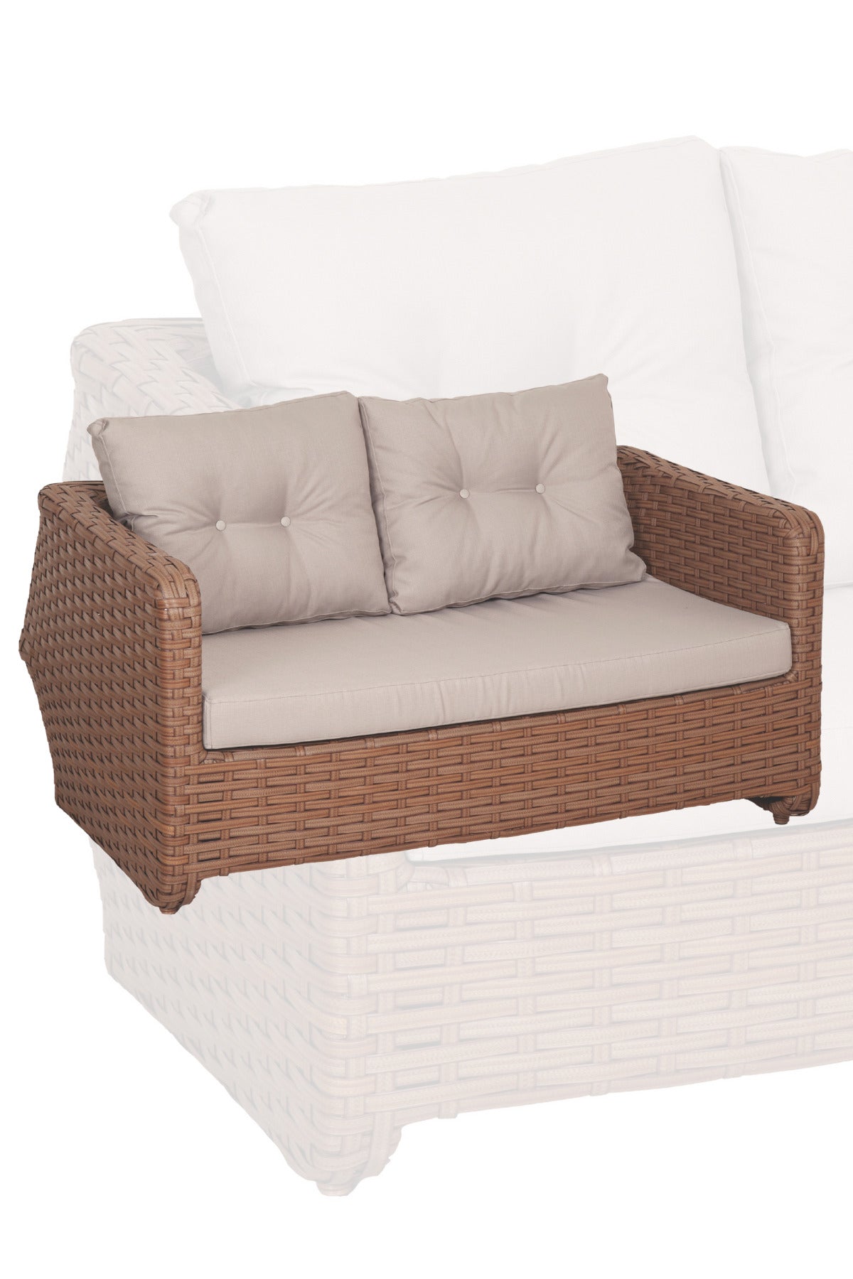 Pucon Bahçe Balkon Rattan Oturma Grubu 4 Kişilik 2+1+1 Koltuk Takımı