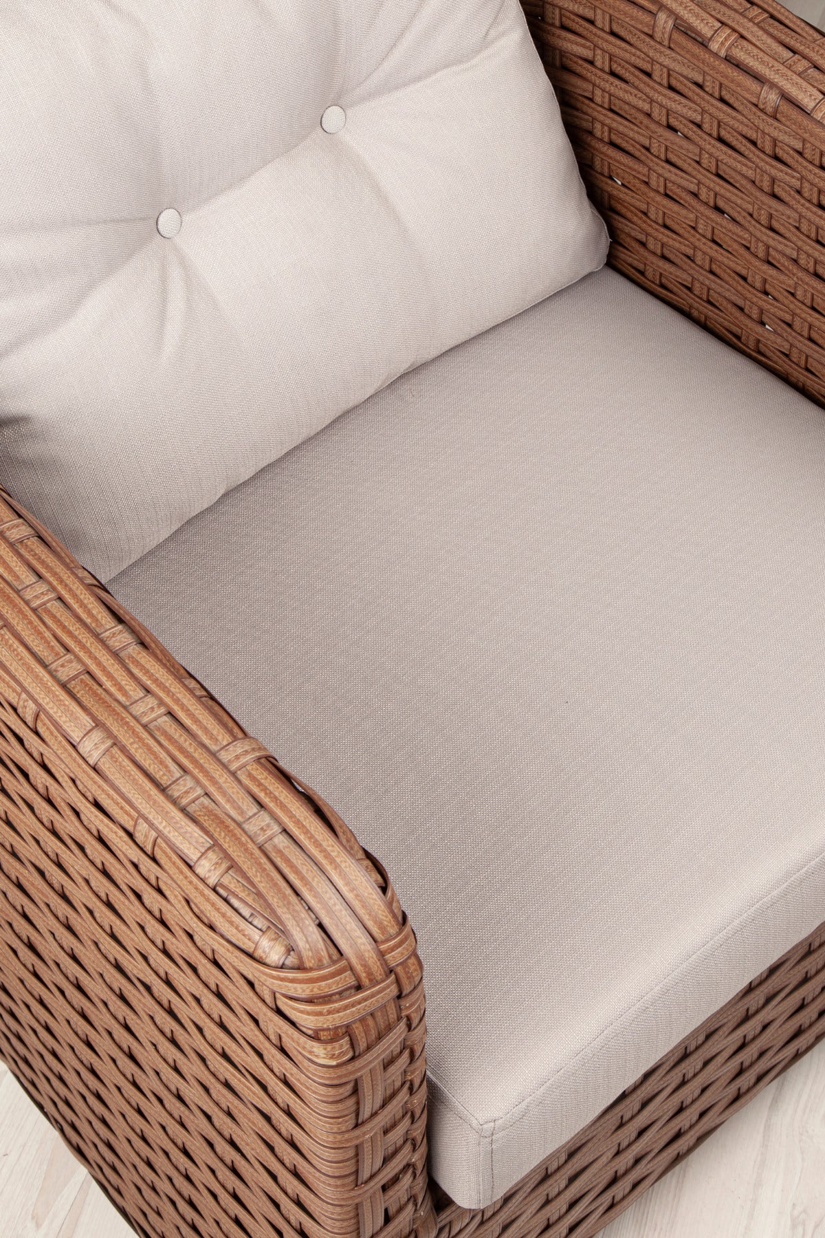 Pucon Bahçe Balkon Rattan Oturma Grubu 4 Kişilik 2+1+1 Koltuk Takımı