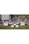 Garden Marsilya Rattan Bahçe Balkon Mobilyası 3+1+1+2puf ve Masa