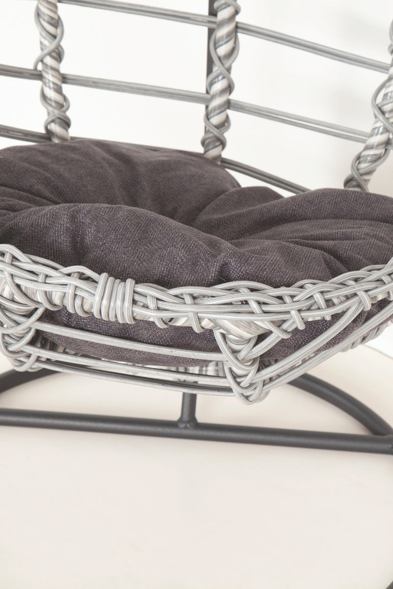 Ayaklı Rattan Kedi Salıncağı Kedi Yatağı Minderli 44x50 cm