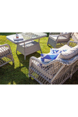 Garden Monaco Rattan Bahçe Balkon Mobilyası 2+1+1 ve Masa