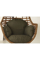 Sardinya Rattan Tek Kişilik Bahçe Salıncağı Bahçe Mobilyası Balkon Salıncağı Ev Salıncağı