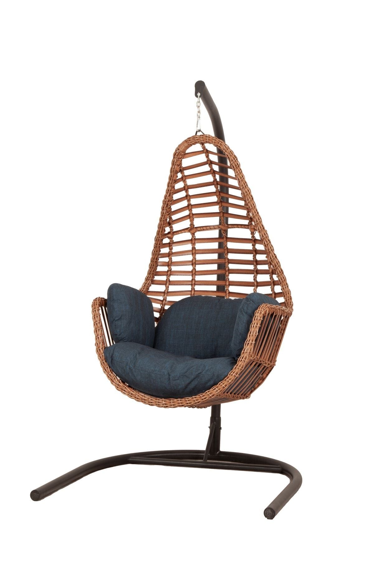 Sardinya Rattan Tek Kişilik Bahçe Salıncağı Bahçe Mobilyası Balkon Salıncağı Ev Salıncağı