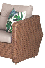 Pucon Bahçe Balkon Rattan Oturma Grubu 4 Kişilik 2+1+1 Koltuk Takımı