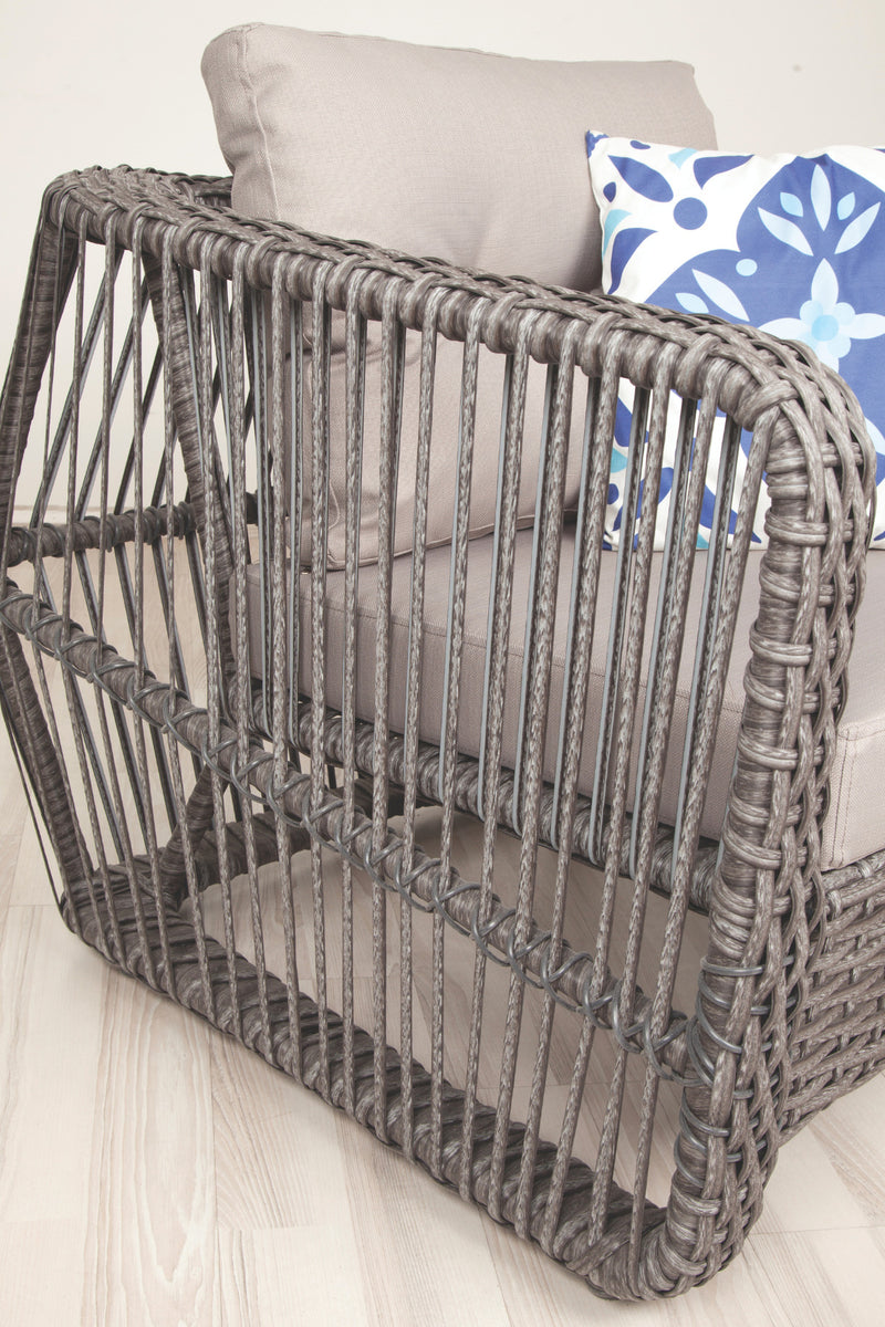 Pucon Bahçe Balkon Rattan Oturma Grubu 4 Kişilik 2+1+1 Koltuk Takımı