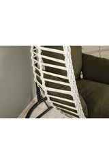 Capri Rattan Tek Kişilik Bahçe Salıncağı Bahçe Mobilyası Balkon Salıncağı