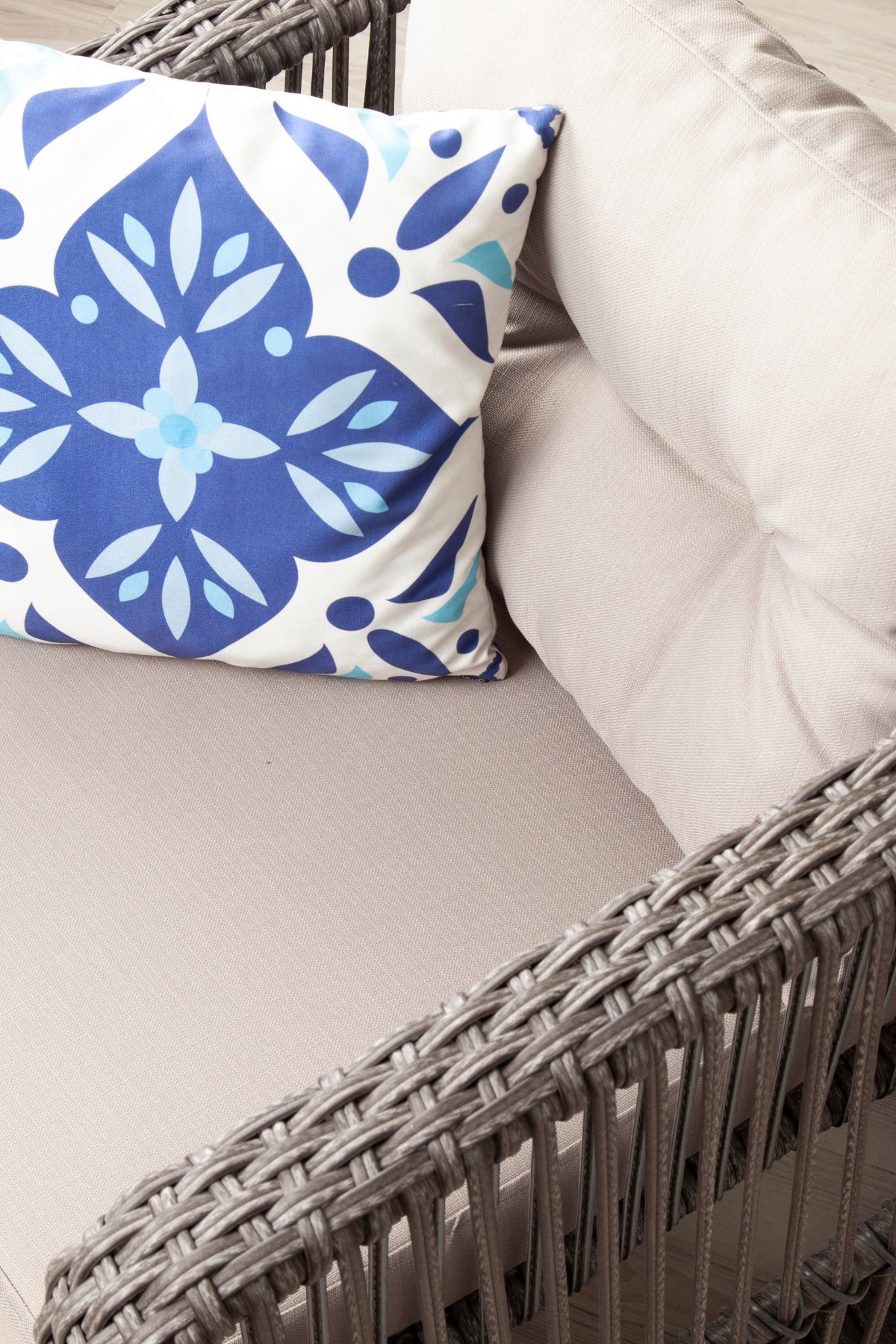 Pucon Bahçe Balkon Rattan Oturma Grubu 4 Kişilik 2+1+1 Koltuk Takımı