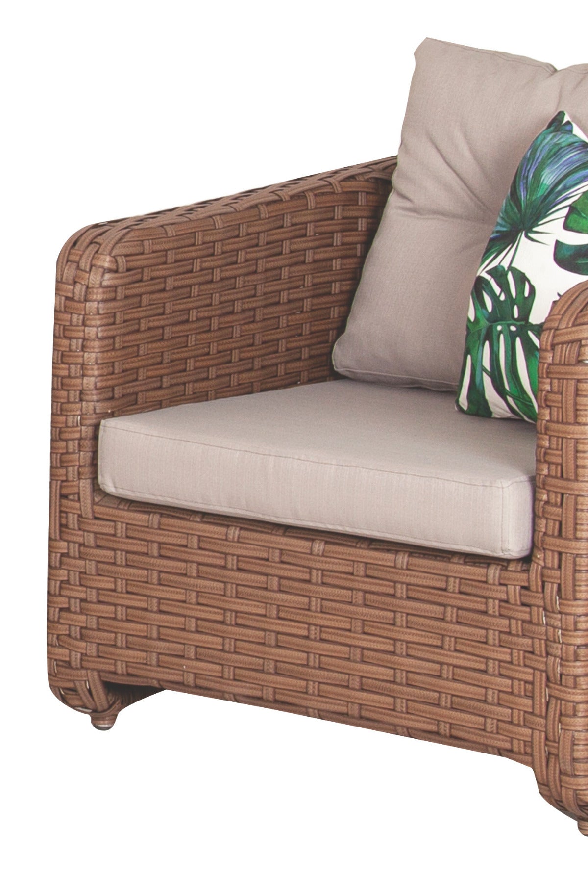 Pucon Bahçe Balkon Rattan Oturma Grubu 4 Kişilik 2+1+1 Koltuk Takımı