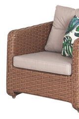 Pucon Bahçe Balkon Rattan Oturma Grubu 4 Kişilik 2+1+1 Koltuk Takımı