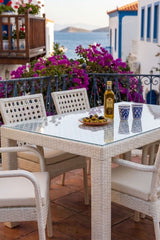 Garden İbiza Rattan 90x160 Bahçe&Balkon&Teras Masa Takımı