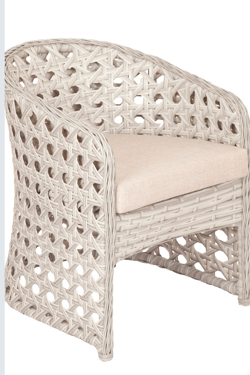 Oslo Rattan 4 Kişilik Bahçe Masa Takımı Balkon Masa Sandalye Takımı Yuvarlak Cam Masa