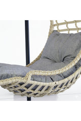 Relax Rattan Tek Kişilik Ayak Uzatmalı Balkon Bahçe Salıncağı