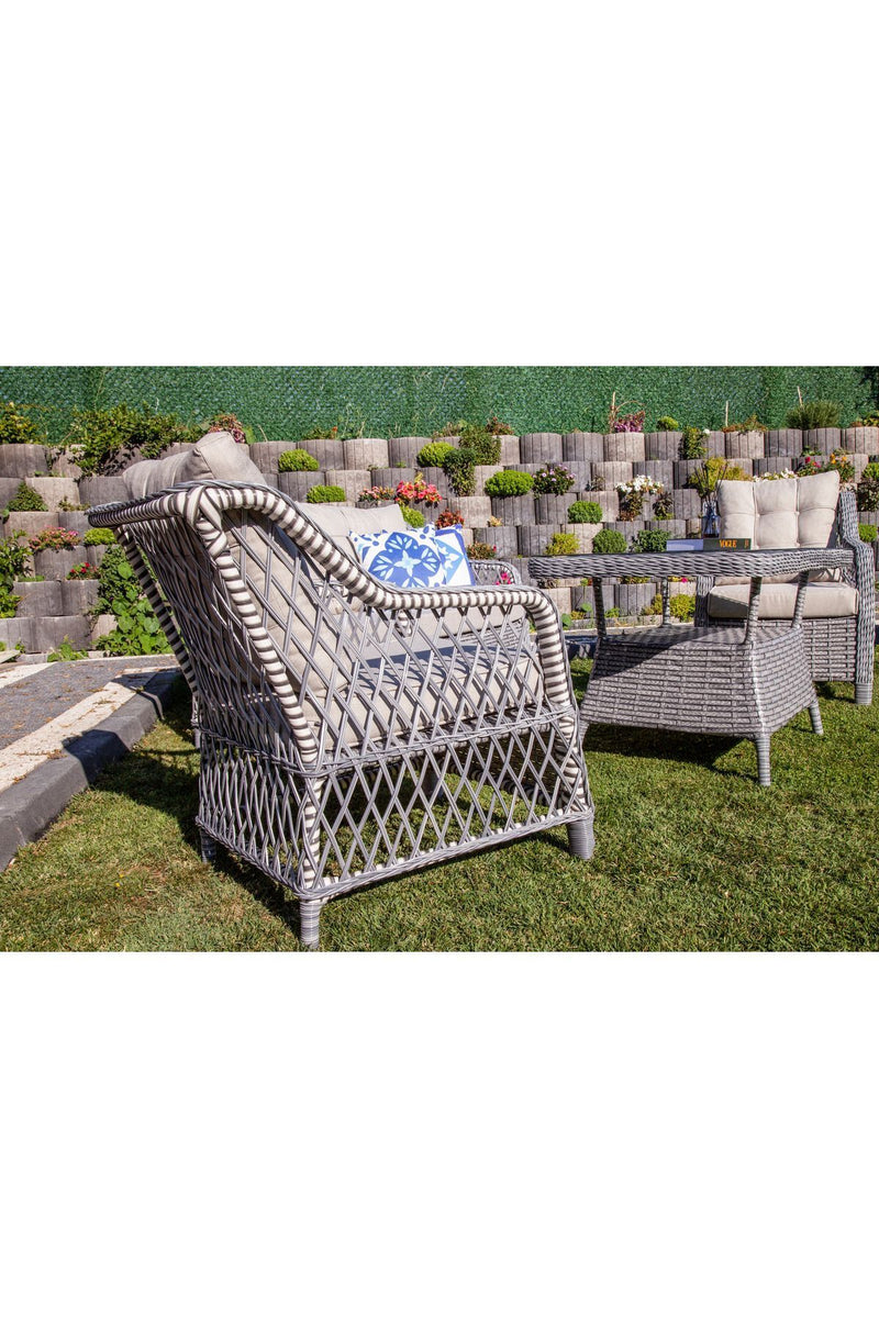 Garden Monaco Rattan Bahçe Balkon Mobilyası 2+1+1 ve Masa