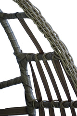 Yarım Damla Tek Kişilik Ayaklı Bahçe Salıncağı Balkon/Teras Salıncağı, 120 Kg