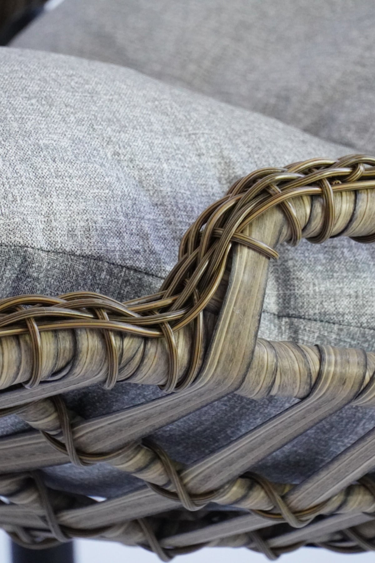Relax Rattan Tek Kişilik Bahçe Salıncağı Bahçe Mobilyası Balkon Salıncağı Ev Salıncağı Ayak Uzatmalı