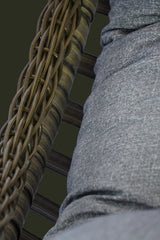 Relax Rattan Tek Kişilik Bahçe Salıncağı Bahçe Mobilyası Balkon Salıncağı Ev Salıncağı Ayak Uzatmalı